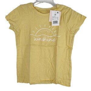 Grayson Mini Tshirt Yellow Girls Size 5T Toddler Little Sunshine Short Sleeve